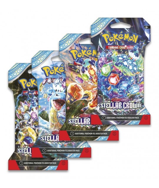 Pokémon Scarlet & Violet Stellar Crown sleeved booster pack